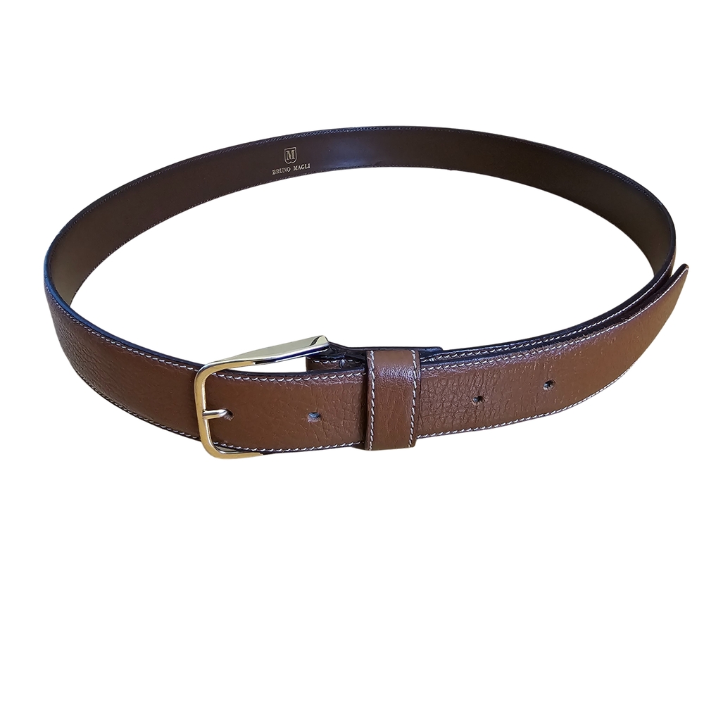 Bruno Magli Genuine Leather Belt - Made in Italy Size M